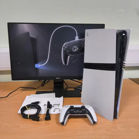 BOXED SONY PLAYSTATION 5 PRO 2TB DISC FREE EDITION CONSOLE WITH CONTROLLER AND LEADS - CFI-7121