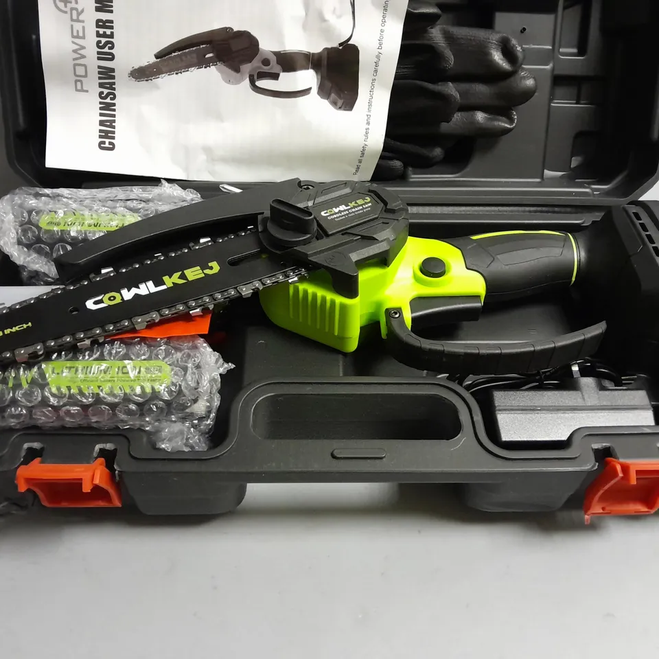 BOXED COWLKEJ CORDLESS CHAIN SAW