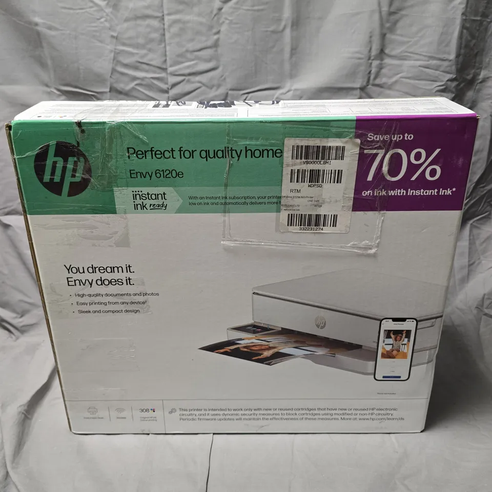 HP ENVY 6120E ALL-IN-ONE PRINTER – BOXED