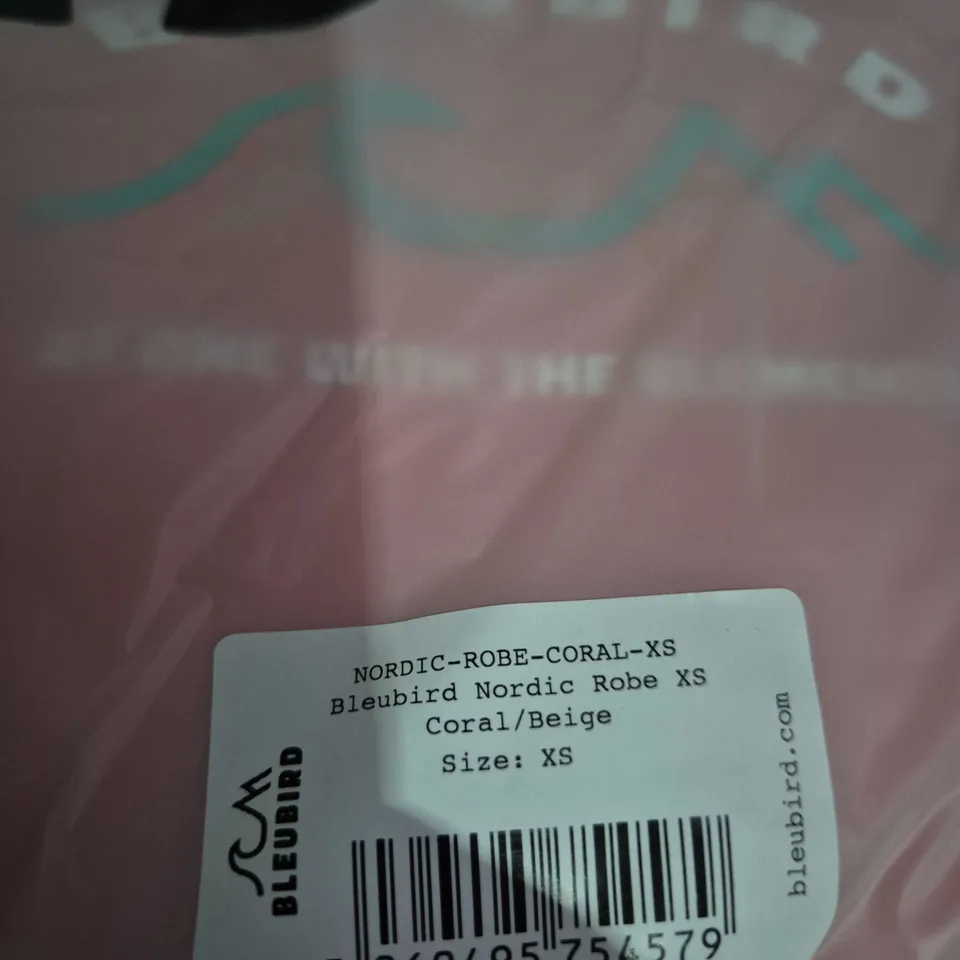 BLEUBIRD NORDIC ROBE XS – CORAL/BEIGE