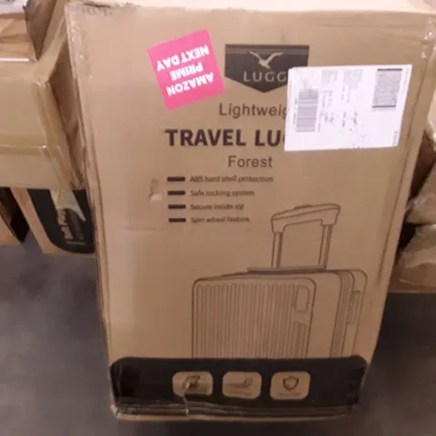 BOXED LUGG LIGHT WEIGHT TRAVEL LUGGAGE SUITCASE - FOREST