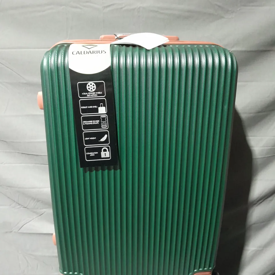 BOXED CALDARIUS LUGGAGE SUITCASE HARD SHELL COMBINATION LOCK 