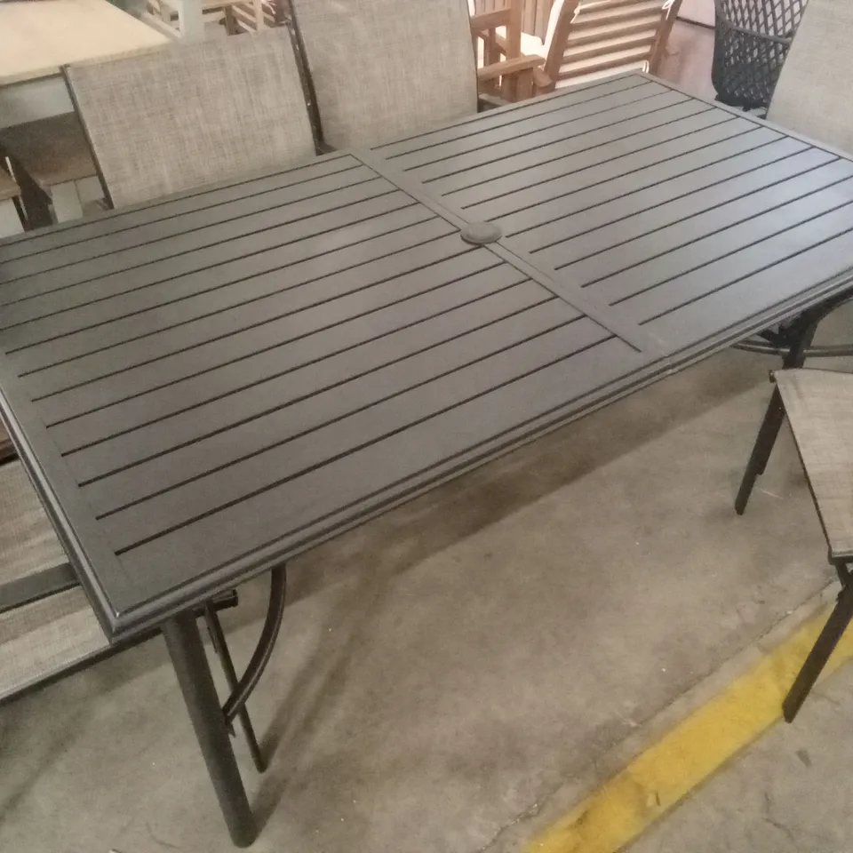 ARGYRI RECTANGULAR 7-PIECE, 6-PERSON 170.2cm OUTDOOR TABLE SET