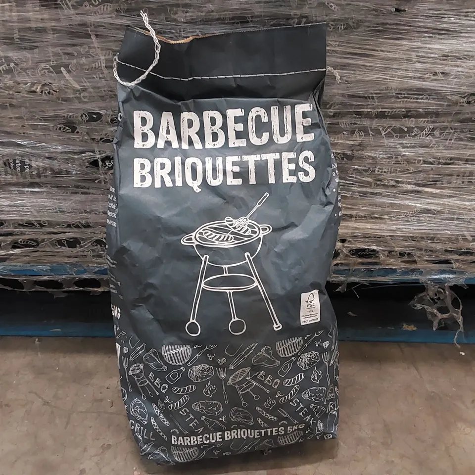 PALLET OF APPROXIMATELY 100X 5KG BAGS OF CHARCOAL BARBECUE BRIQUETTES 