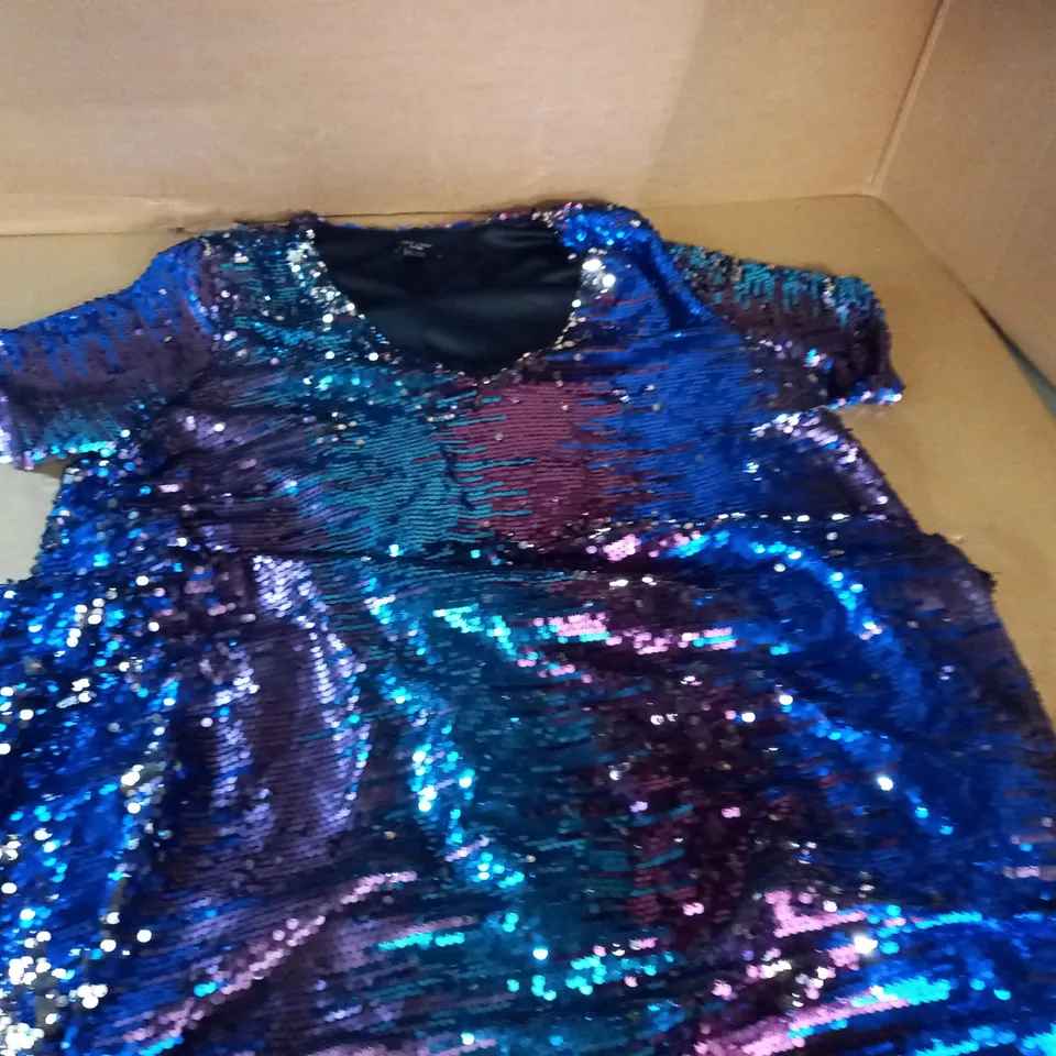 NEW LOOK CURKS SEQUIN DRESS - UK L