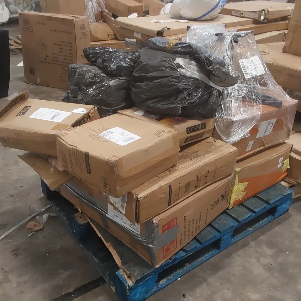 PALLET CONTAINING A LARGE QUANTITY OF ASSORTED FURNITURE PARTS ECT