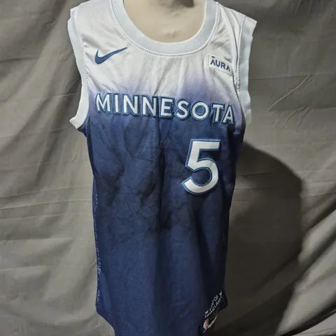 NIKE MINNESOTA TIMBERWOLVES ANTHONY EDWARDS #5 BASKETBALL JERSEY - SIZE UNSPECIFIED