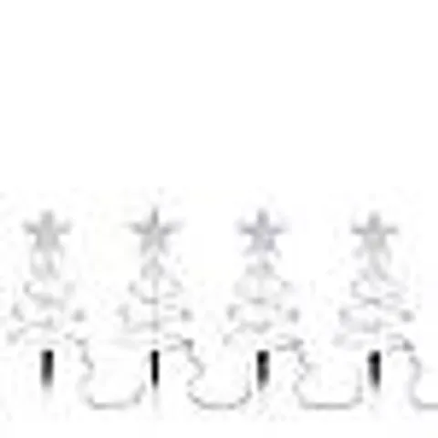 HOME STORIES SET OF 4 INDOOR/OUTDOOR PRE LIT STAR SPIRAL PATHFINDER