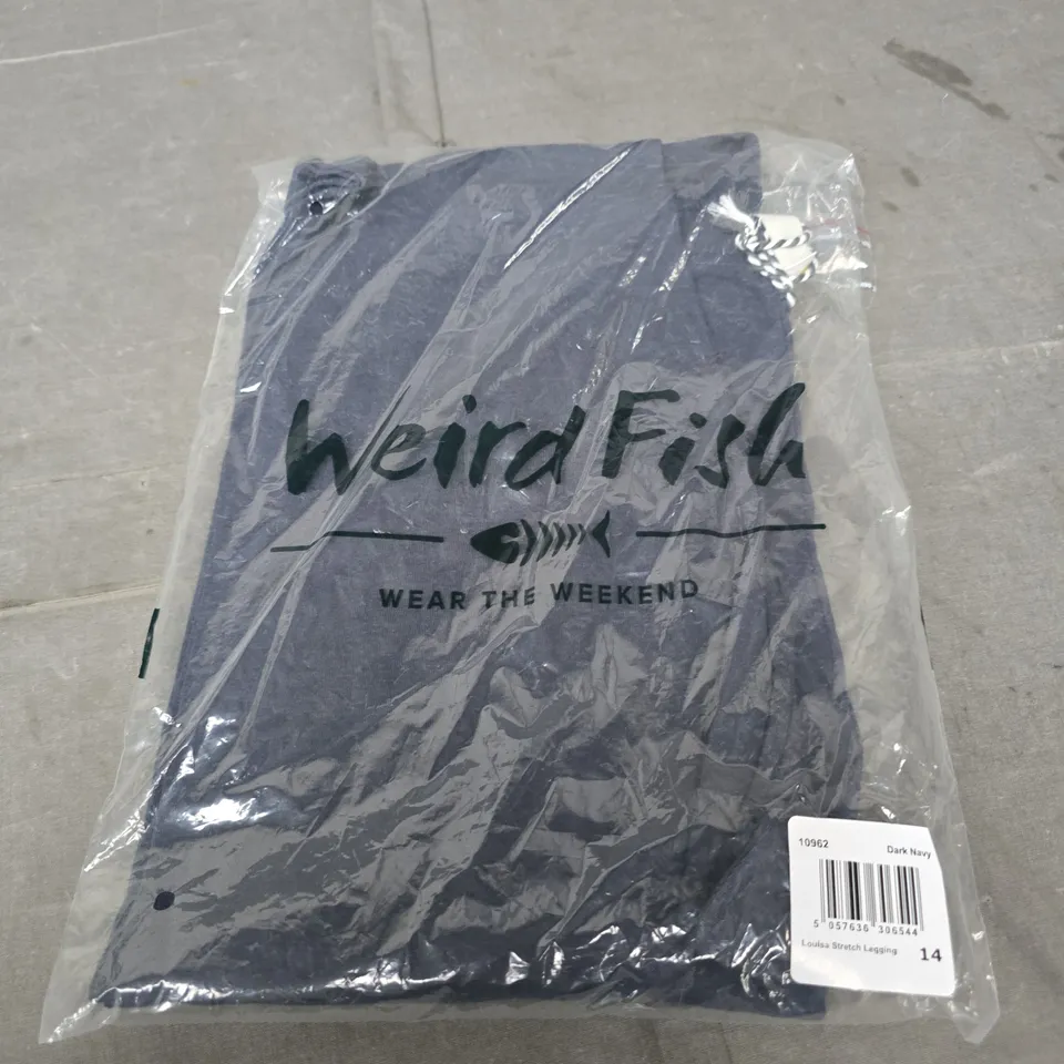 UK 14 WEIRD FISH LOUISA STRETCH LEGGING – DARK NAVY
