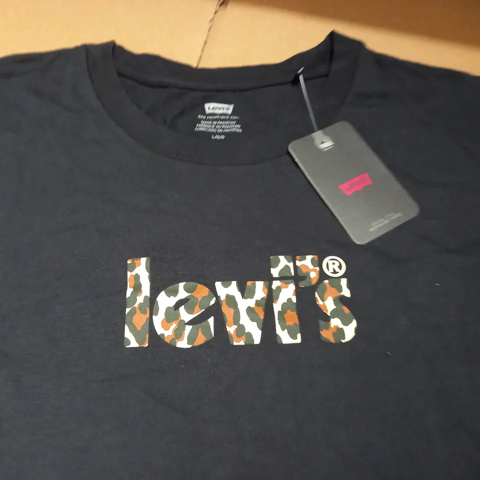 LEVIS BLACK T-SHIRT DRESS - L/G