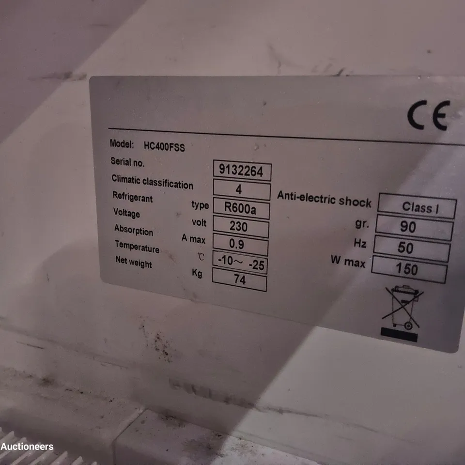 PRODIS TALL COMMERCIAL FREEZER Model HD400FSS