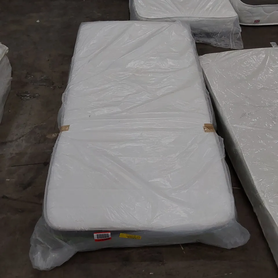 QUALITY BAGGED 3FT SINGLE HYBRID FIBRE FOAM OPEN COIL MATTRESS 