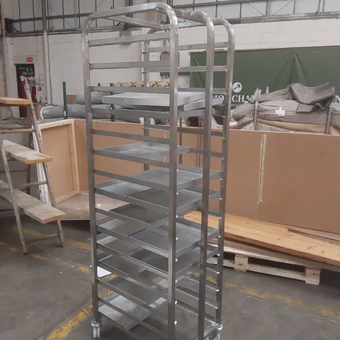 STAINLESS STEEL BAKERY TROLLEY