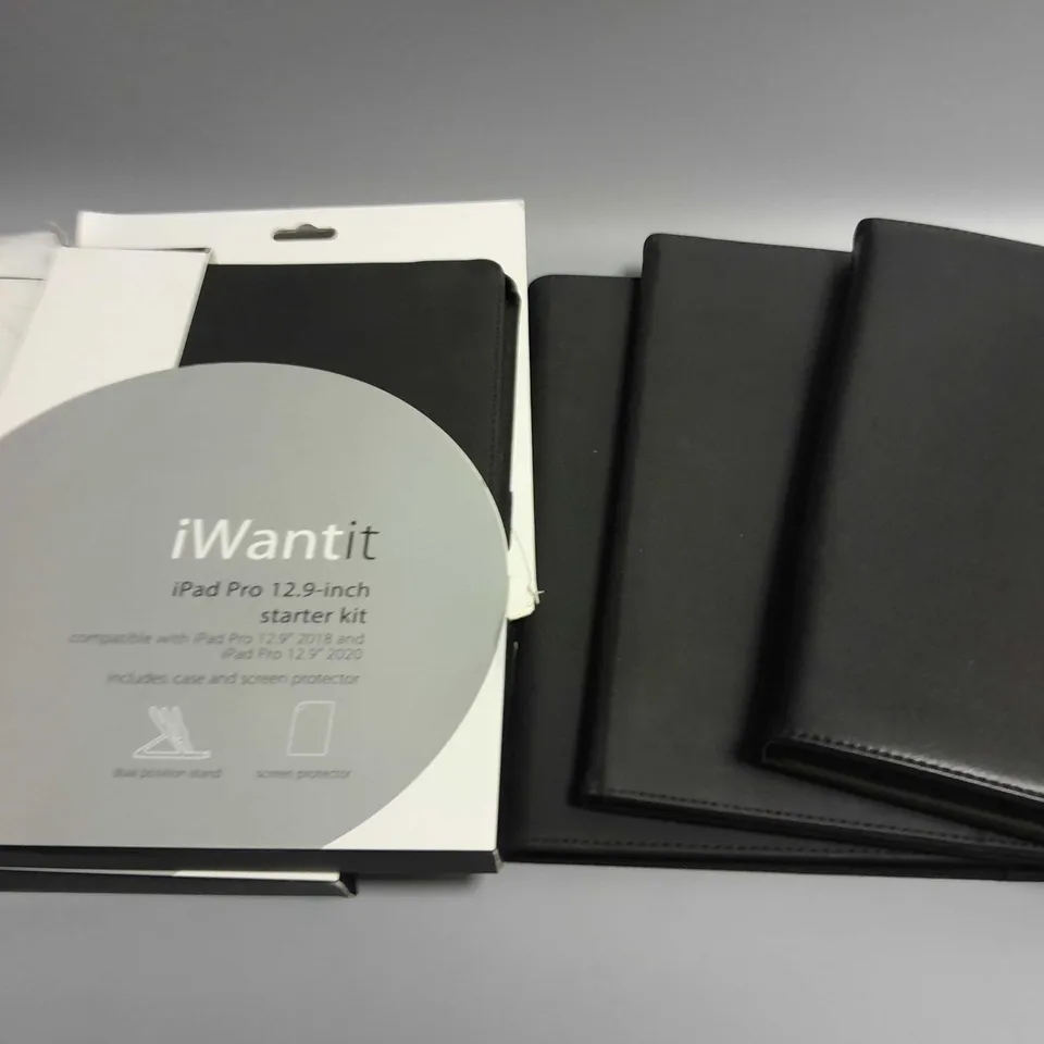 LOT OF 5 ASSORTED TABLET CASES TO INCLUDE IWANTIT AND SANDSTROM