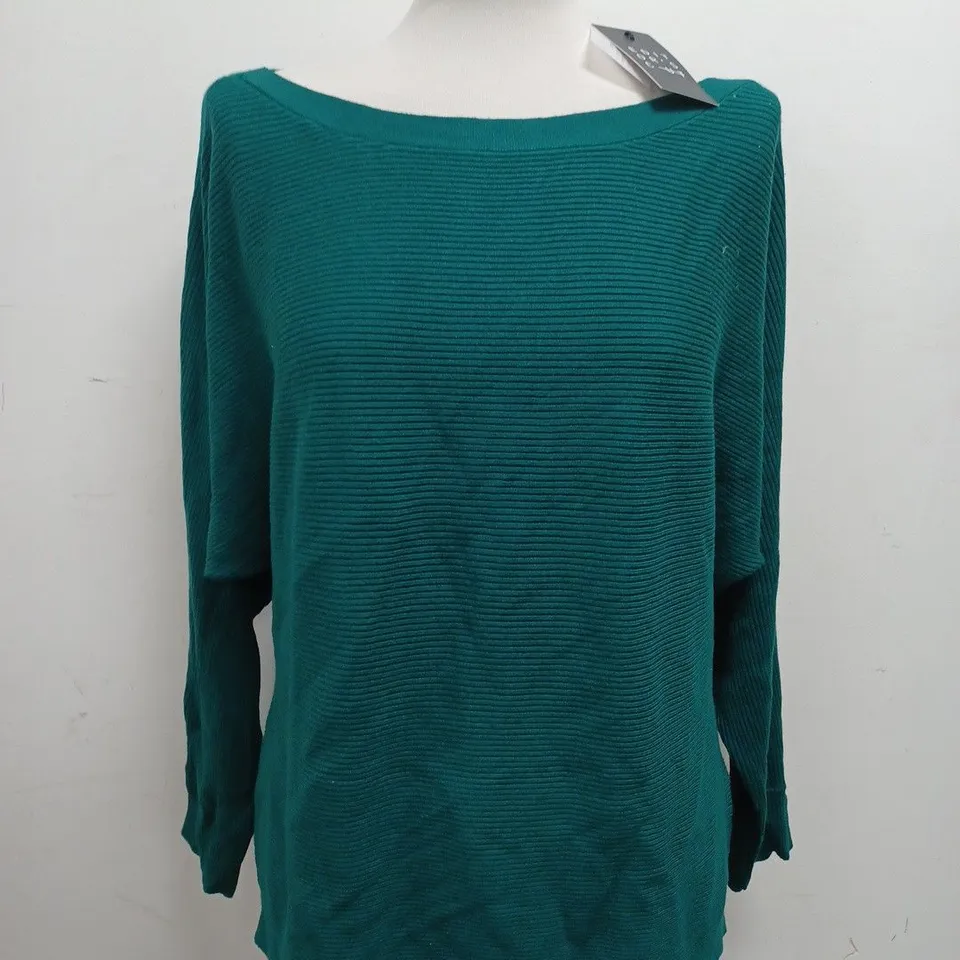 EDIT OR'S CUT LINIAN SKINNY BATWING SLASH NECK JUMPER - SIZE 14