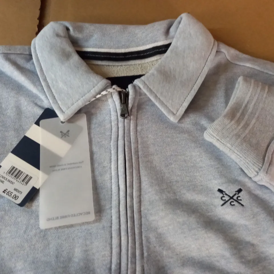CREW CLOTHING ALDWICK SWEATER IN SKYMARL - M
