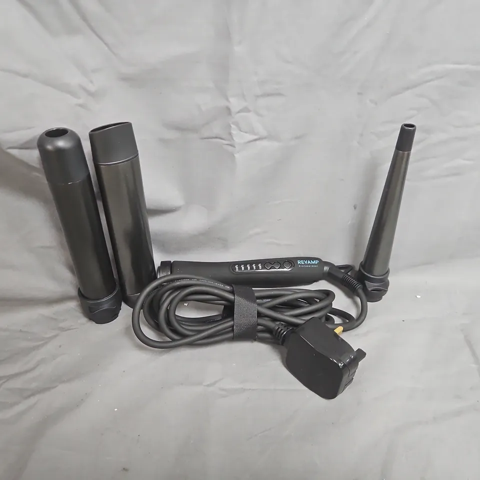 REVAMP PROFESSIONAL PROGLOSS MULTIFORM HAIR STYLING SYSTEM – 3 ATTACHMENTS, CORDED