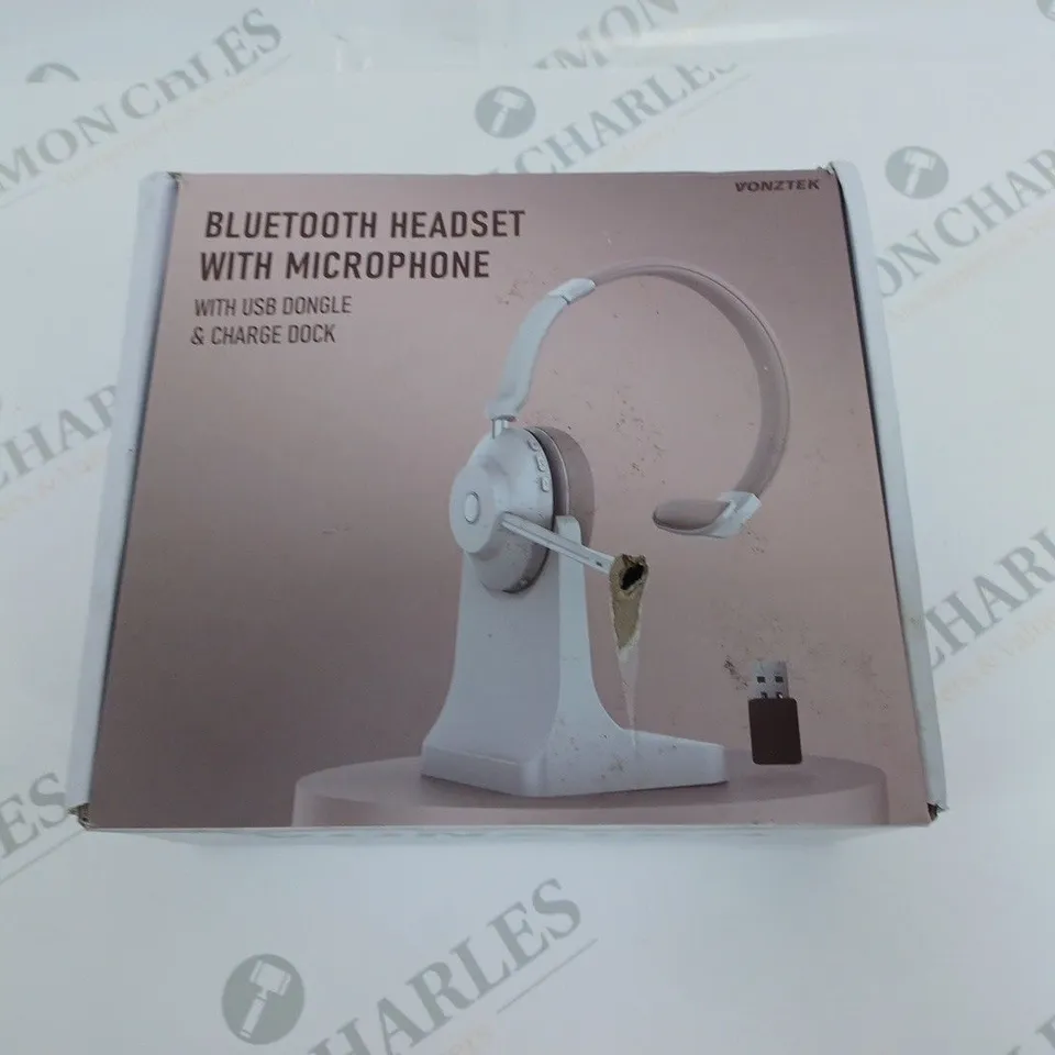BOXED VONZTEK BLUETOOTH HEADSET WITH HEADPHONE