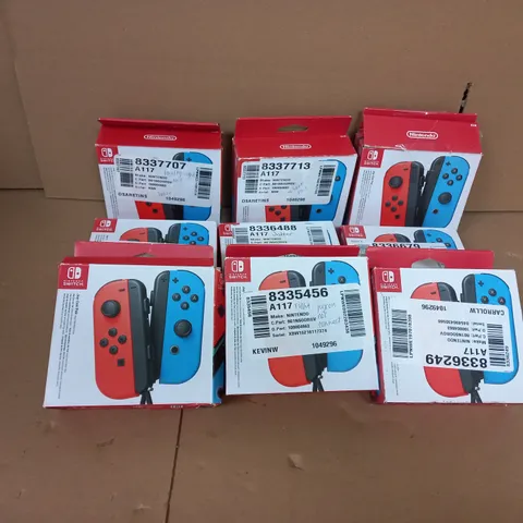 APPROXIMATELY 10 BOXED NINTENDO SWITCH CONTROLLER JOY-CON 2ER-SET
