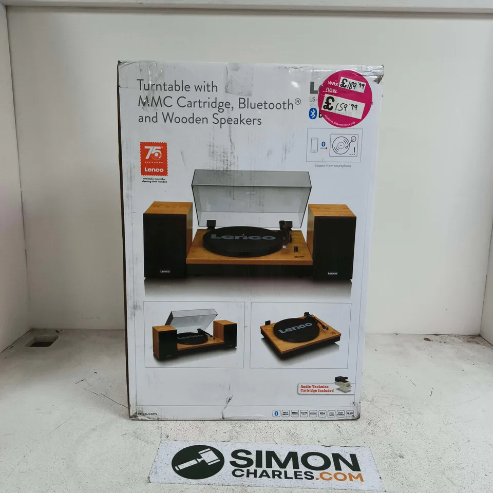 LENCO TURNTABLE WITH MMC CARTRIDGE WITH BLUETOOTH  - LS-300WD