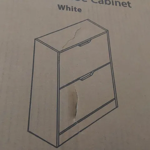 BOXED 12 PAIR SHOE STORAGE - WHITE (1 BOX)