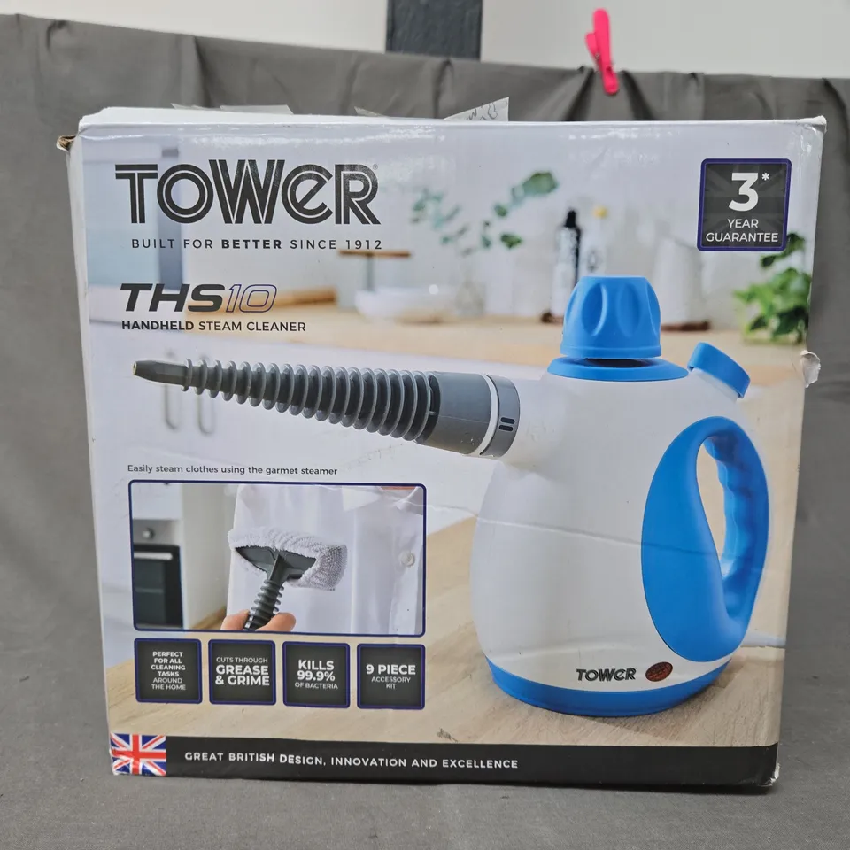 BOXED TOWER THS10 HANDHELD STEAM CLEANER