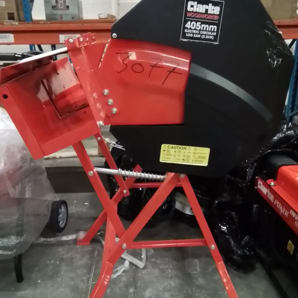 CLARKE CLS405 405MM 2.2KW ELECTRIC CIRCULAR LOG SAW - FRAME ONLY