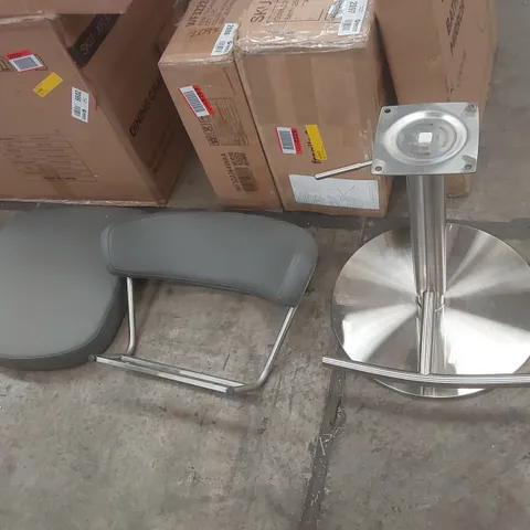 BOXED STRATA BARSTOOL - GREY