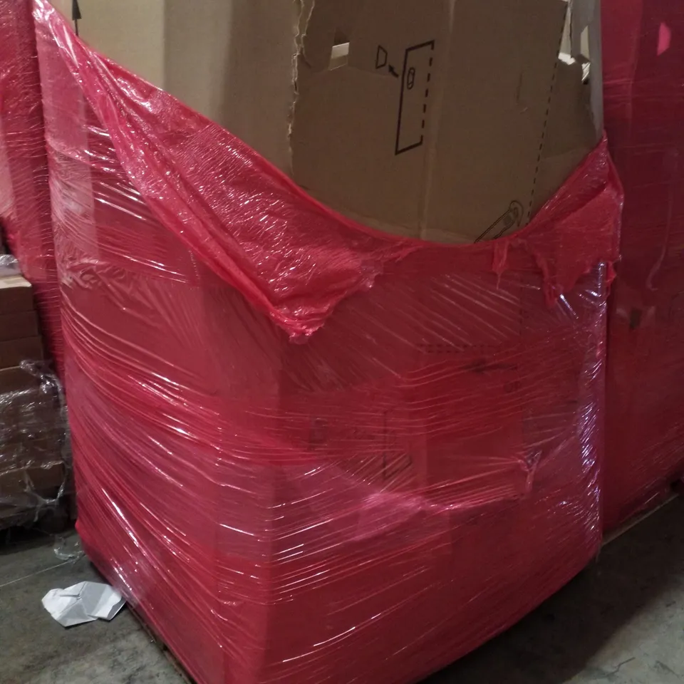 PALLET CONTAINING ASSORTED PRODUCTS INCLUDING PRESSURE WASHER, DOG RAMP, STAIR CARPET RODS, TOWEL RAIL & MAGNETIC MINI EXERCISE BIKE