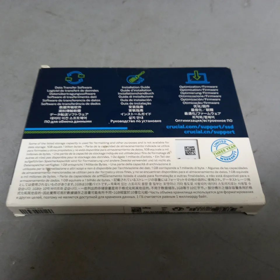 SEALED CRUCIAL BX500 2.5" SSD - 480GB