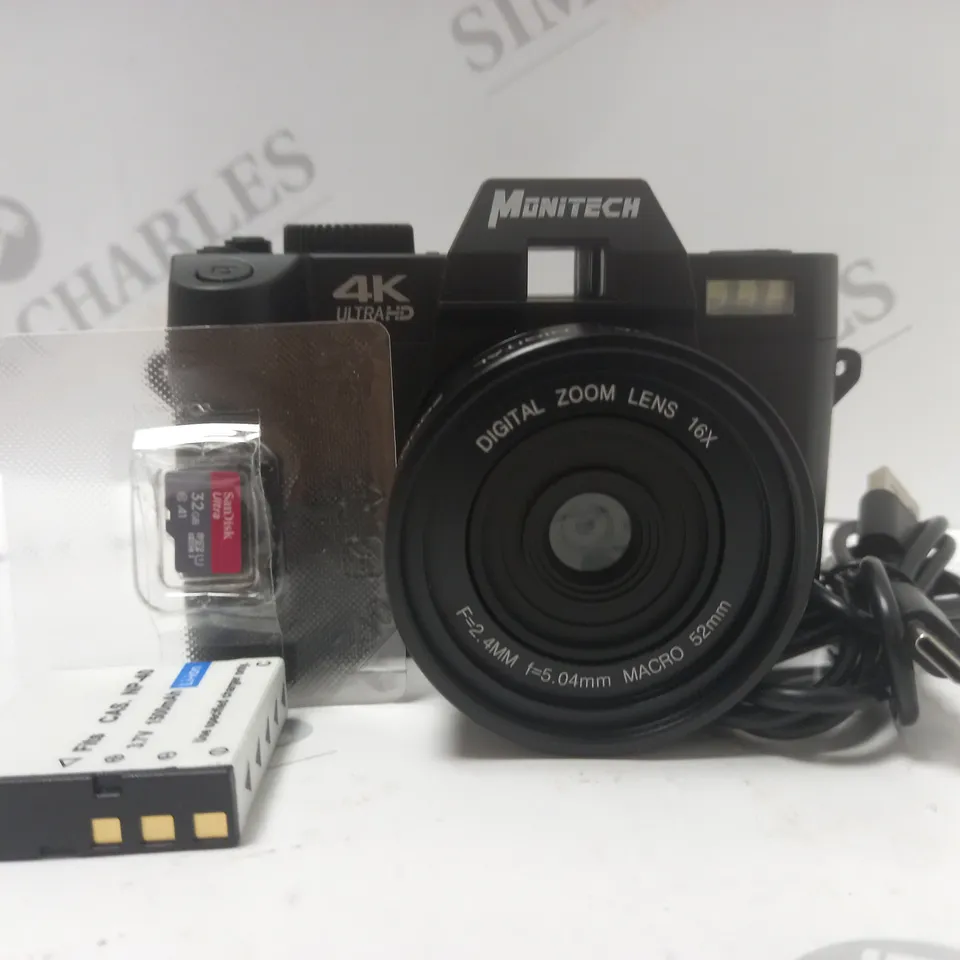 BOXED MONITECH 4K CAMERA