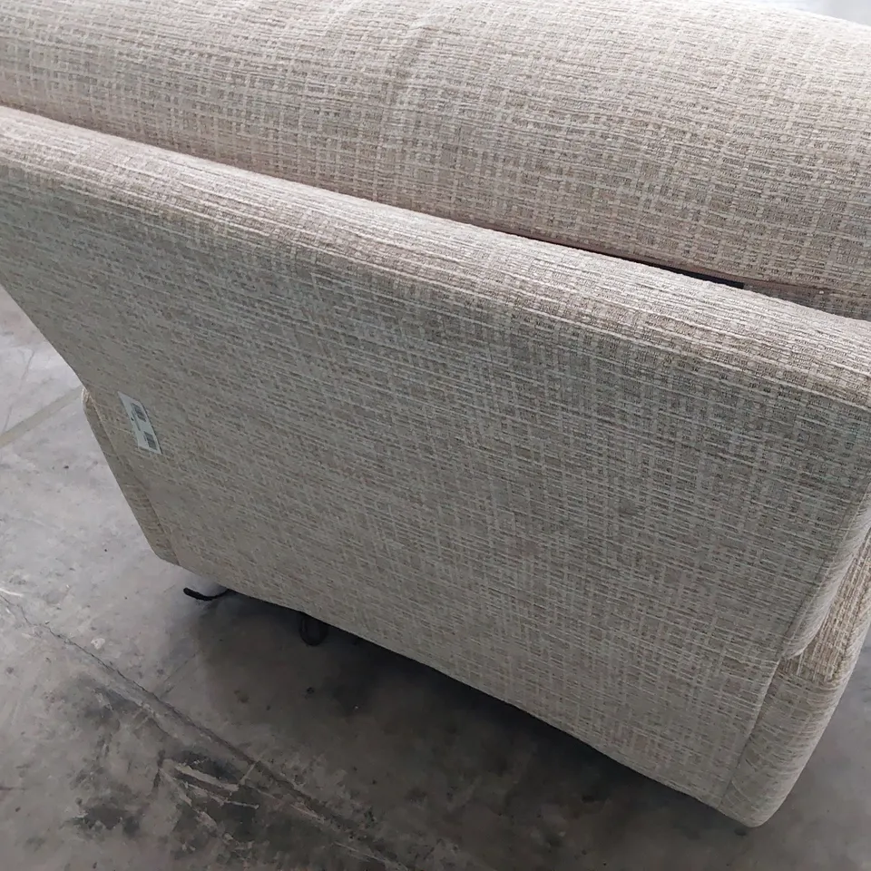 QUALITY BRITISH DESIGNER G PLAN STRATFORD POWER RECLINING EASY CHAIR WAFFLE CARAMEL FABRIC 