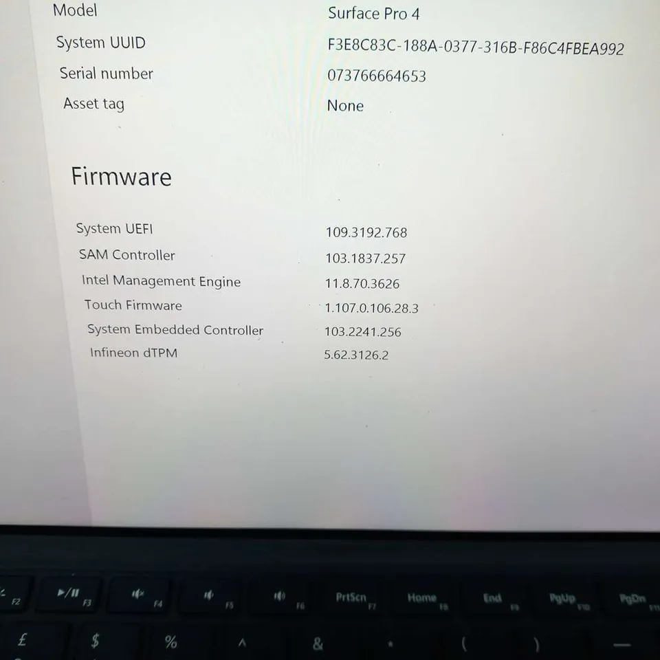 MICROSOFT SURFACE PRO 4 128GB 1724