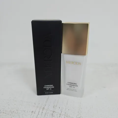 BOXED MERODA CHANGING FOUNDATION SPF15 (30ML)