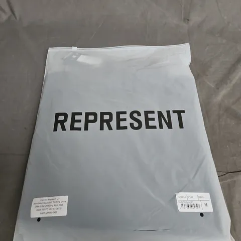 REPRESENT NYLON TRACK JACKET – BLACK, SIZE M