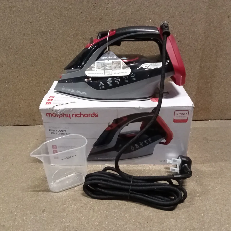 BOXED MORPHY RICHARDS ELITE 3000W LED STEAM IRON