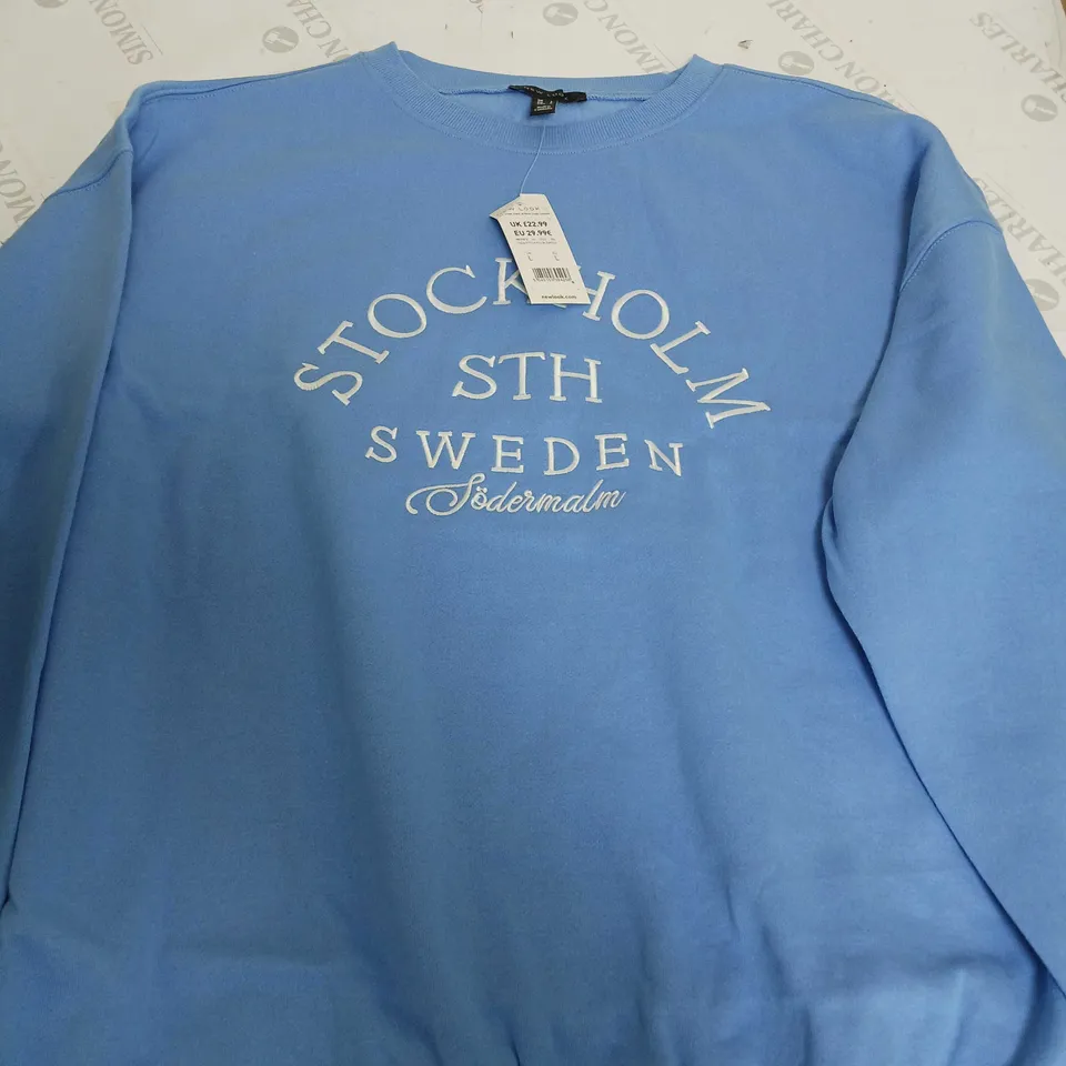 STOCKHOLM STH SWEDEN BLUE JUMPER - LARGE