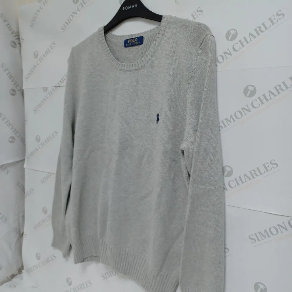 RALPH LAUREN GREY SWEATER SIZE MEDIUM 