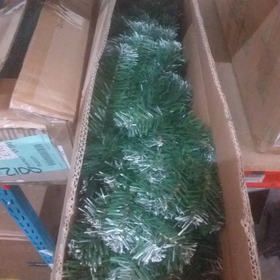 BOXED 180CM DELUXE FROSTED WRAPPED TREE