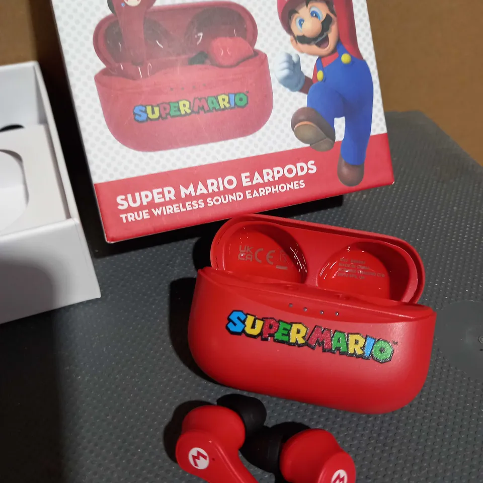 SUPER MARIO BLUETOOTH WIRELESS EARPODS RED 