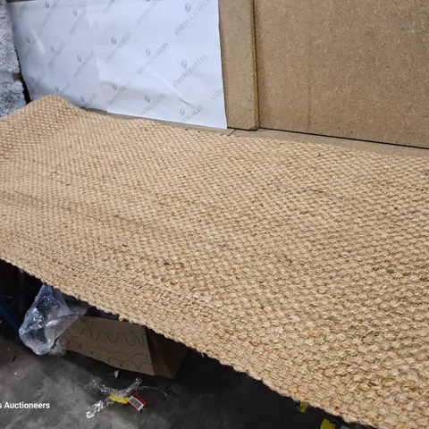 BERKLEY HAND WOVEN NATURAL BROWN RUG 70 × 240