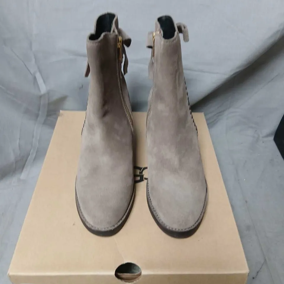 UGG WOMEN'S FRAISE WHIPSTITCH ANKLE BOOTS - GREY SUEDE, UK 4.5 (US 6, EU 37)