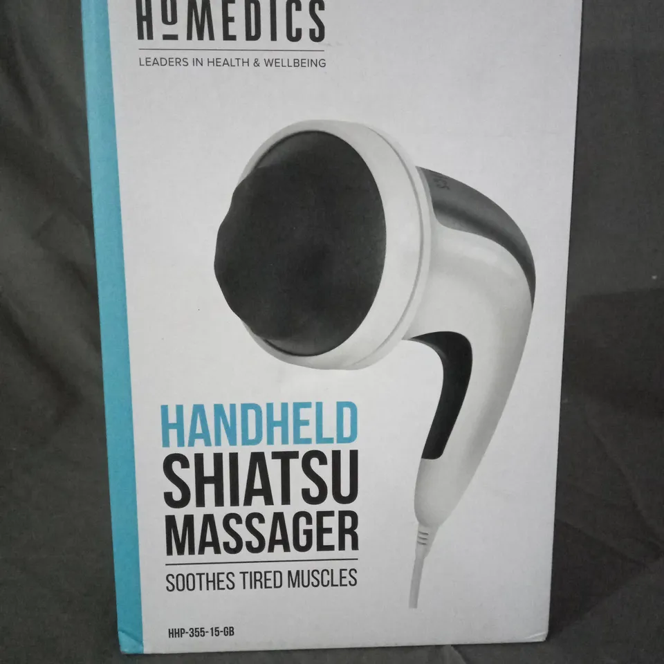 BOXED HOMEDICS HANDHELD SHIATSU MASSAGER