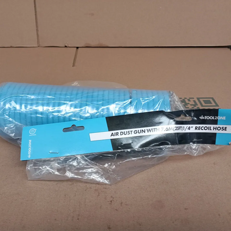 TOOLZONE AIR DUST GUN 25FT 1/4" RECOIL HOSE