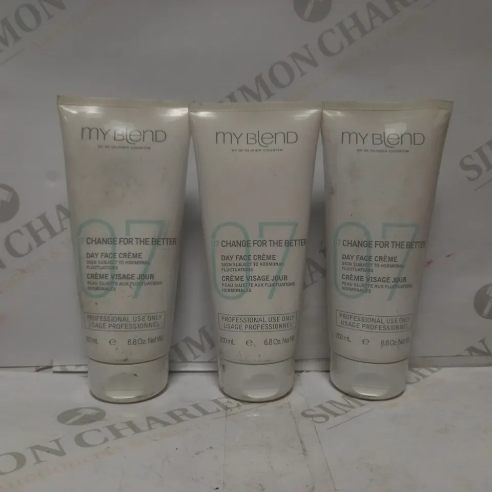 BOX OF APPROX 10 CLARINS MY BLEND 07 CHANGE FOR THE BETTER DAY FACE CRÉME 200ML