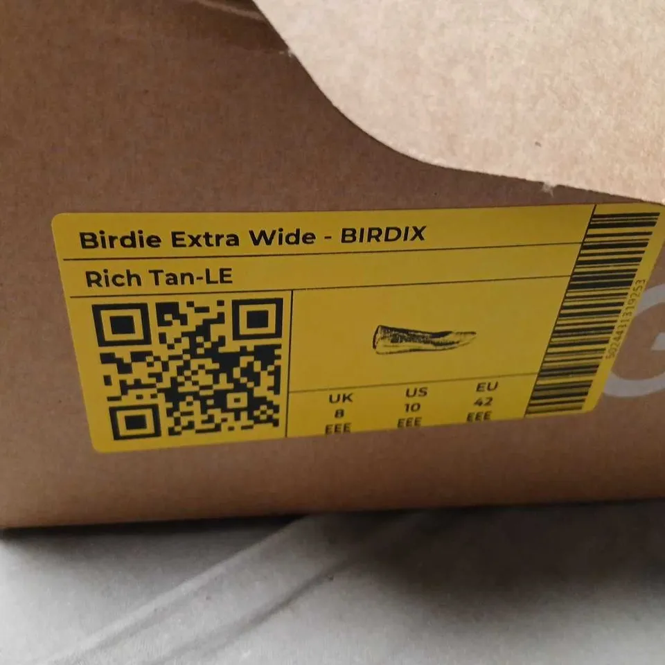 HOTTER BIRDIE EXTRA WIDE SLIP-ON SHOE – RICH TAN, UK 8 (EU 42)