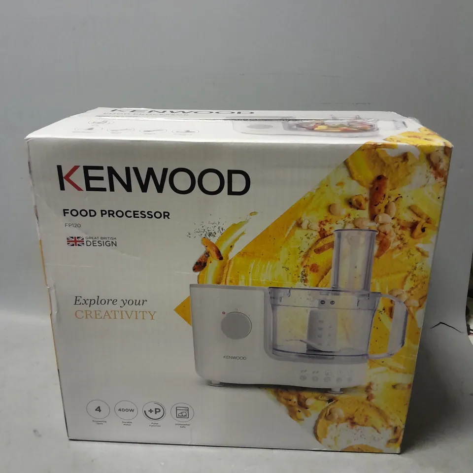 BOXED KENWOOD FOOD PROCESSOR FP120