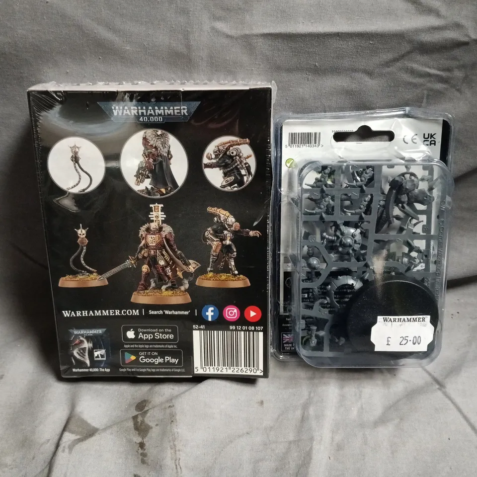 LOT OF 2 WARHAMMER 40,000ITEMS INCLUDE NECRONS CRYPTEK AND INQUISITOR OSTROMANDEUS