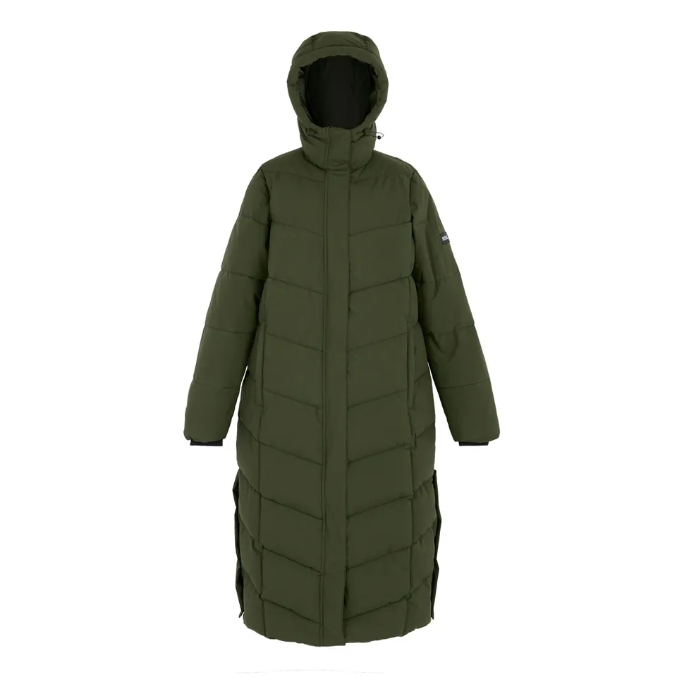 REGATTA WOMEN'S ELORIA QUILTED JACKET | DARK KHAKI UK 20