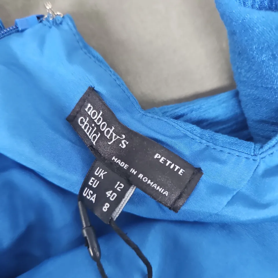 NOBODY'S CHILD PETITE BLUE DRESS – UK 12 